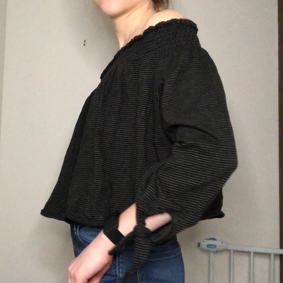 Free people off the shoulder striped shirt - Picture 5 of 5